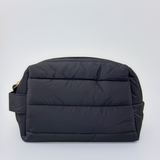Black Plush Cosmetic Bag