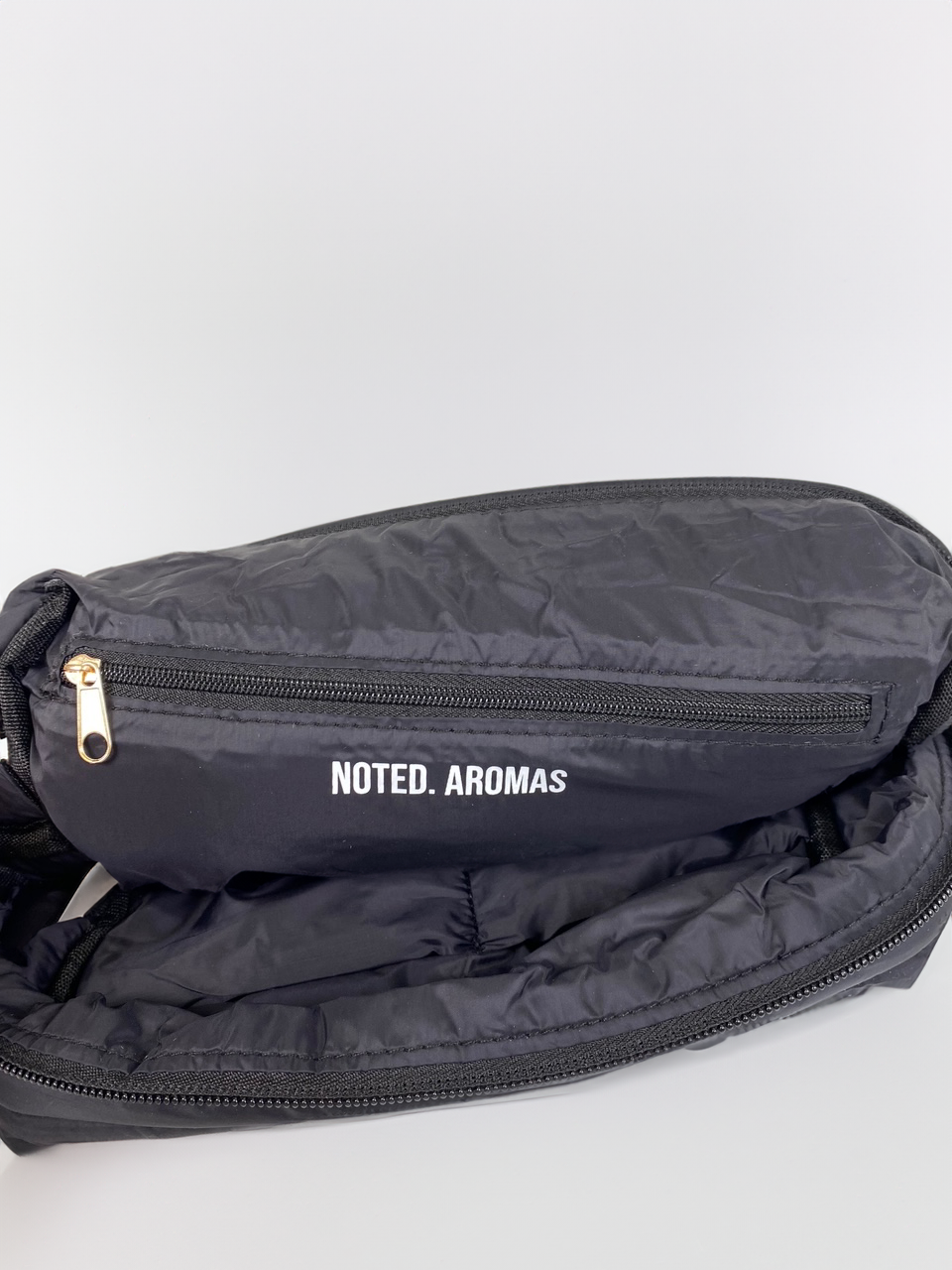 Black Plush Cosmetic Bag